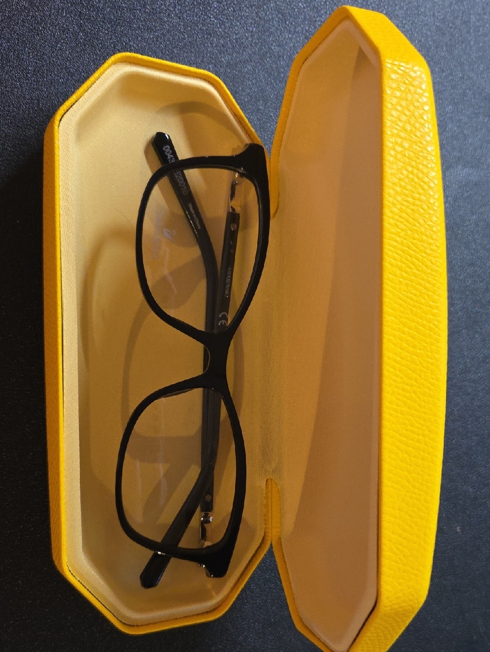 Swarovski Black Eyeglasses with Yellow Case